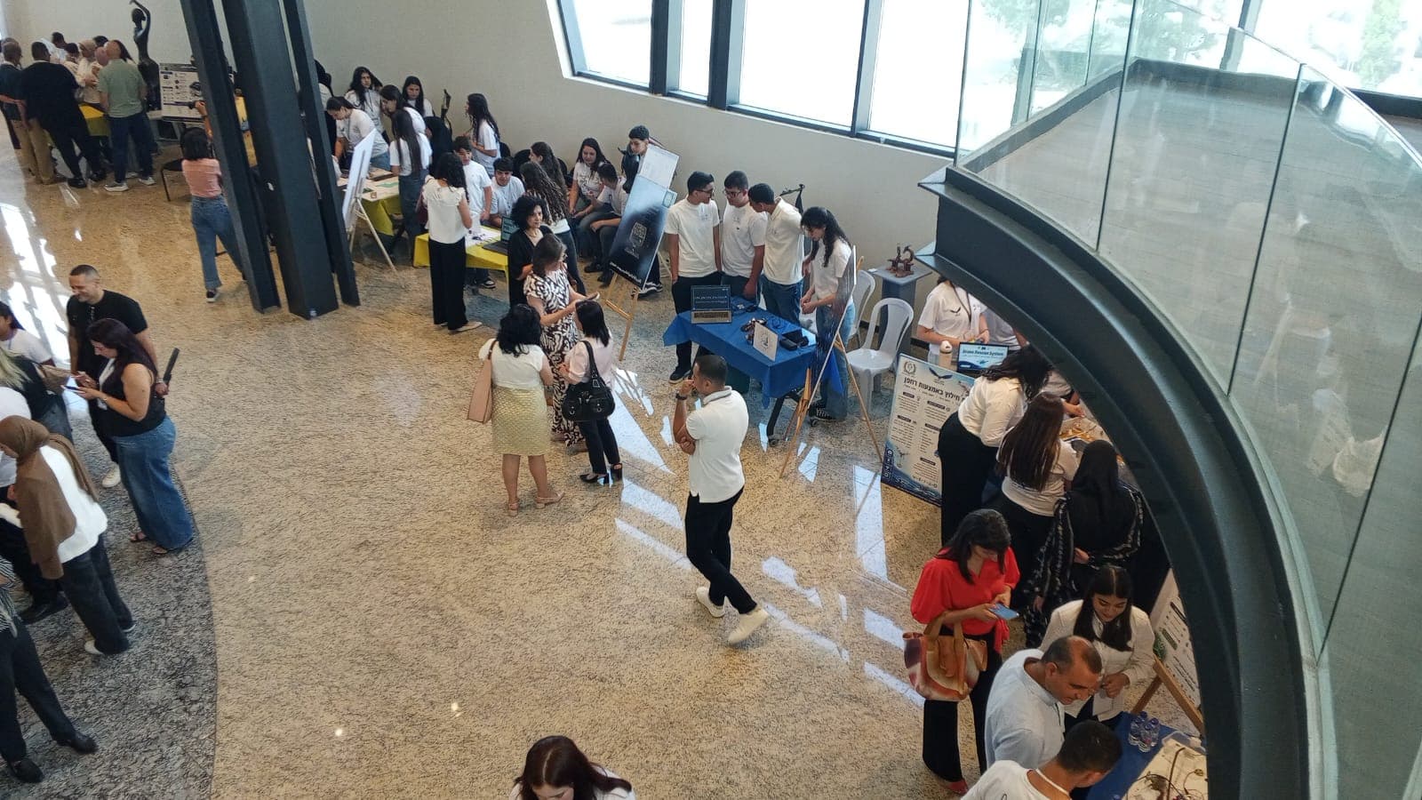 The exhibition floor